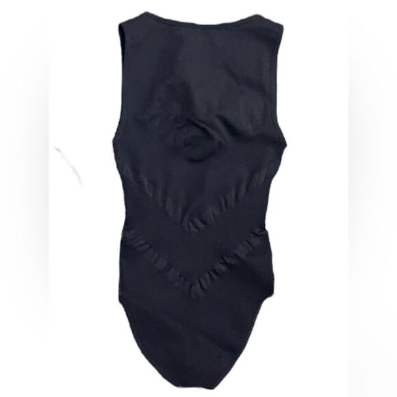 Free People High Neck Bodysuit In Black - Picture 2 of 5